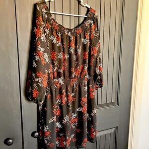 Maurice’s Knee Length Black Dress Long Sleeves XL